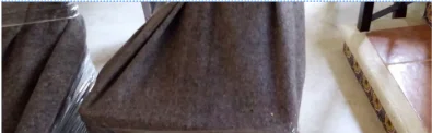 Mudanza pequeña con colchonetas de protección
